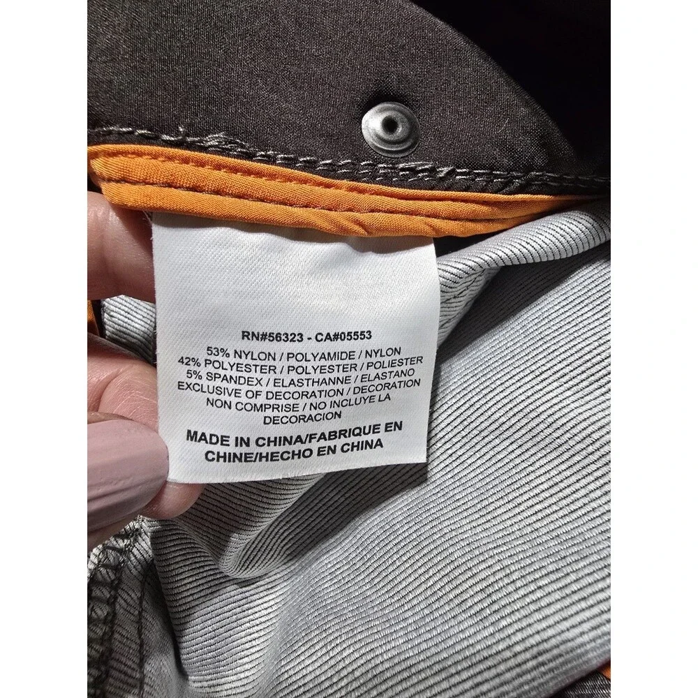 Nike Dri-FIT Golf Pants Women 12 Gray Slim Fit Stretch Athletic Performance Wear